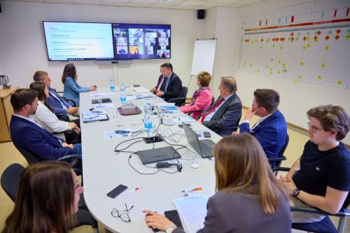 Präsentation während der Videokonferenz