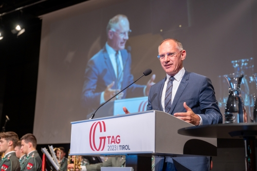 BM Karner bei seiner Festrede am Österreichischen Gemeindetag